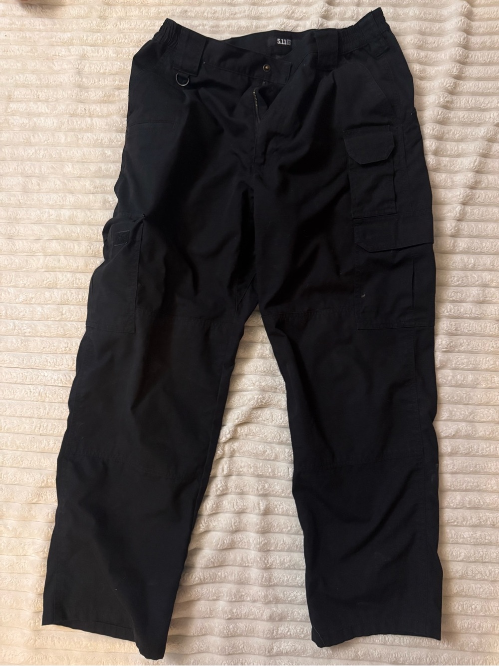 5.11 Tactical Men's Black Cargo Pants with Multiple Pockets